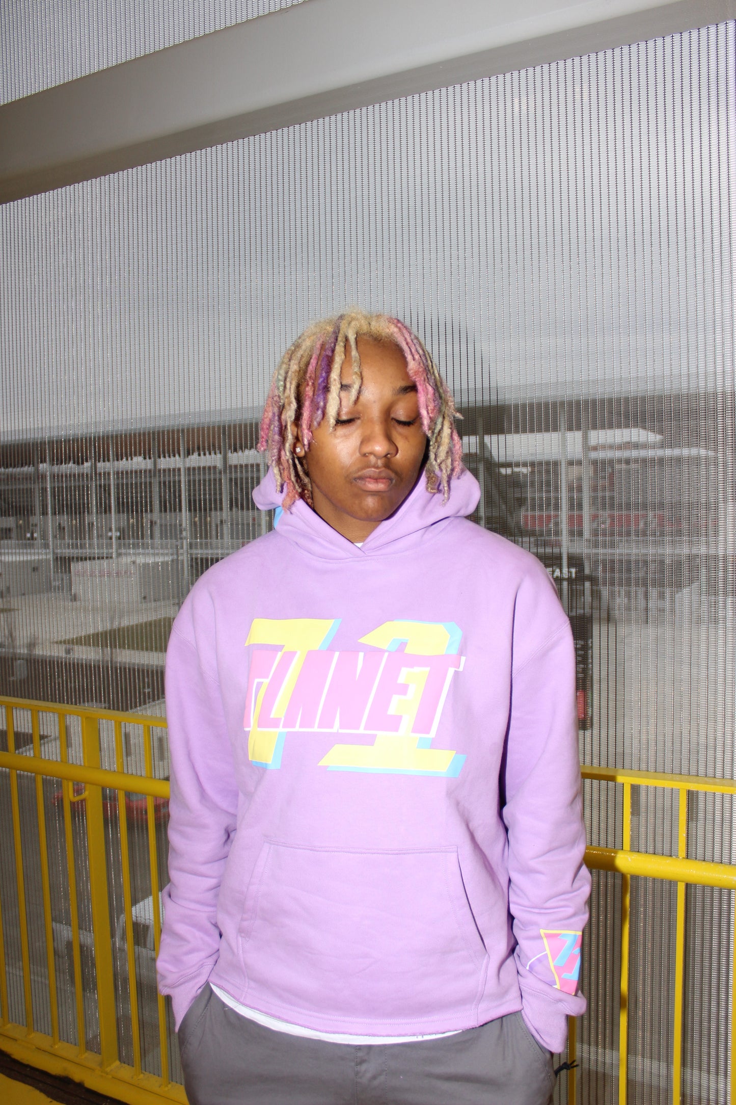 Planet71 Puff Print Hoodie - Cotton Candy (PRE-ORDER)